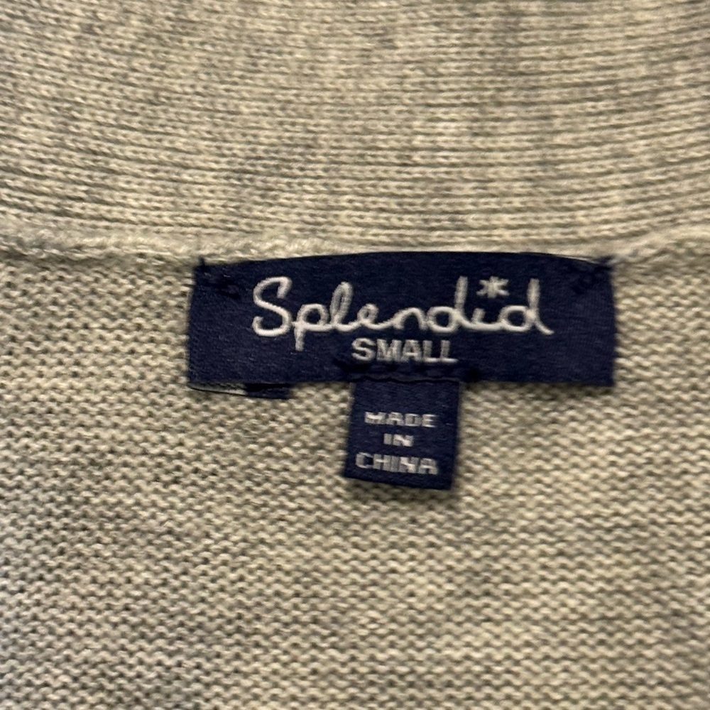 Light Gray Open Front Long 5% Cashmere Cardigan Sz S - Picture 13 of 15